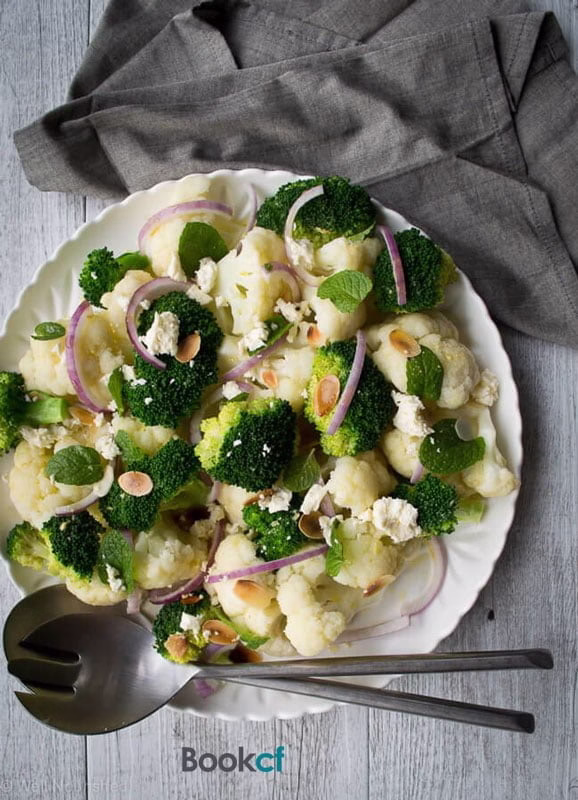 طرز تهیه سالاد گل کلم و بروکلی