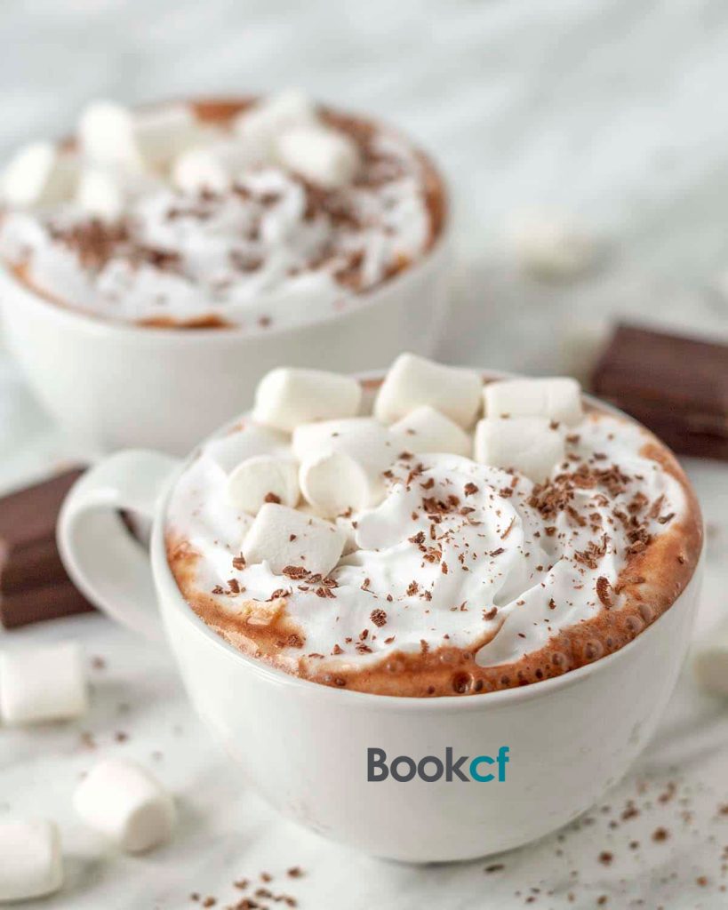 تهیه هات چاکلت با شیر